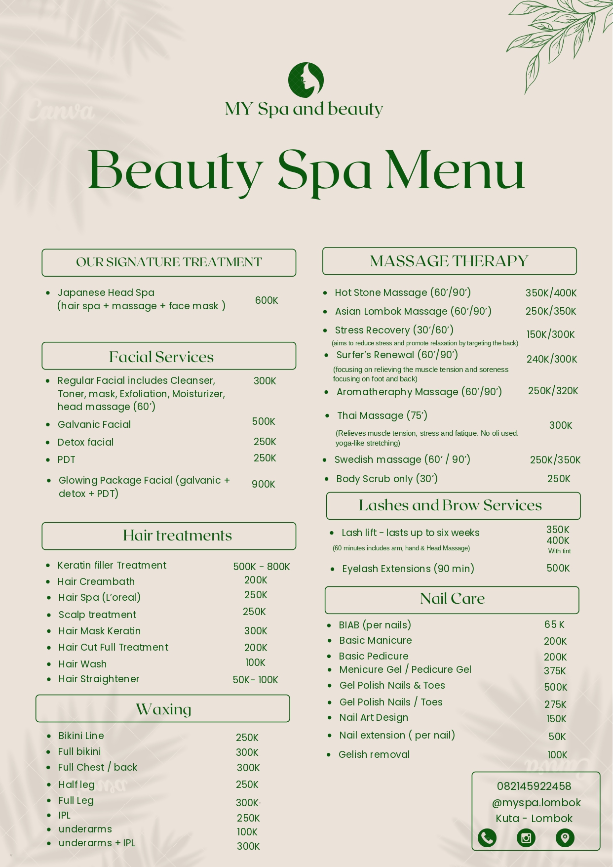 Facial Service